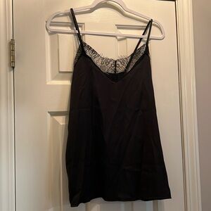 Black lace camisole